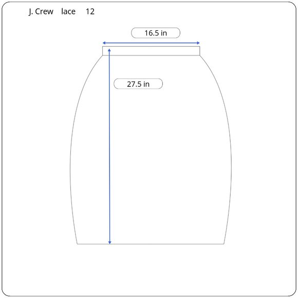 J. Crew Midi White Ornate Lace Skirt Size 12 - Picture 9 of 9